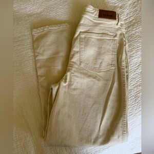 Sezane Le Crop Mottled Ecru - Size 38